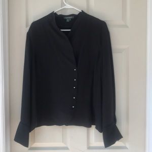 Black Long-sleeve Ralph Lauren Blouse